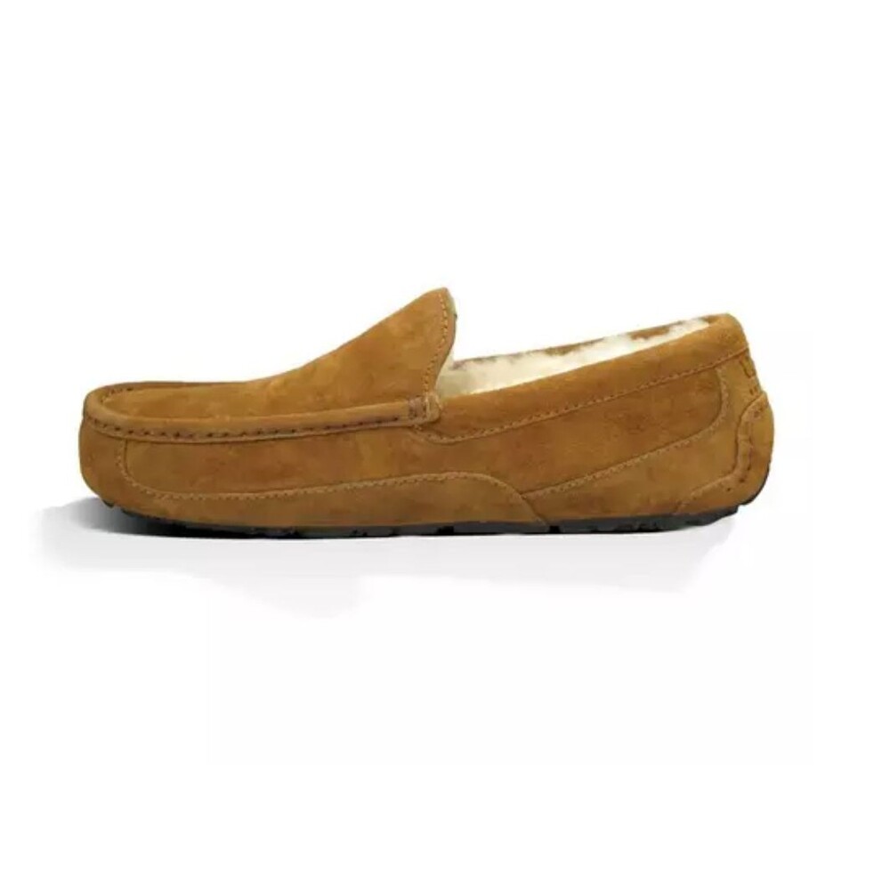 NWOB UGG Ascot Slip-On Slipper 1003419 Chestnut Brown Suede Shoes size 12 - Picture 3 of 6